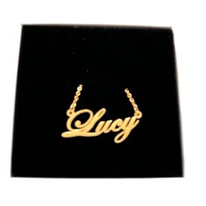 14K Gold Plated Name Necklace - Lucy